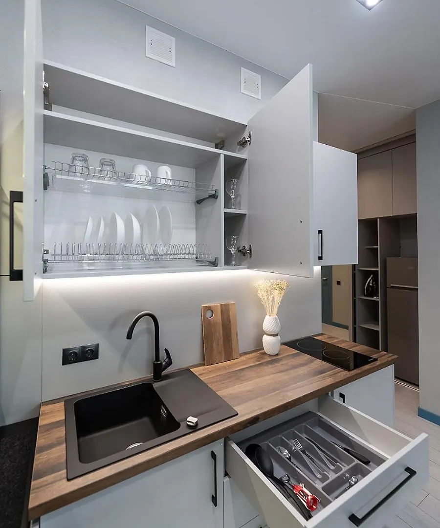 Apartmán Дизайнерські Апартаменти На Оболоні В Жк Smart Plaza Obolon Біля Станції Метро Мінська Kyjev