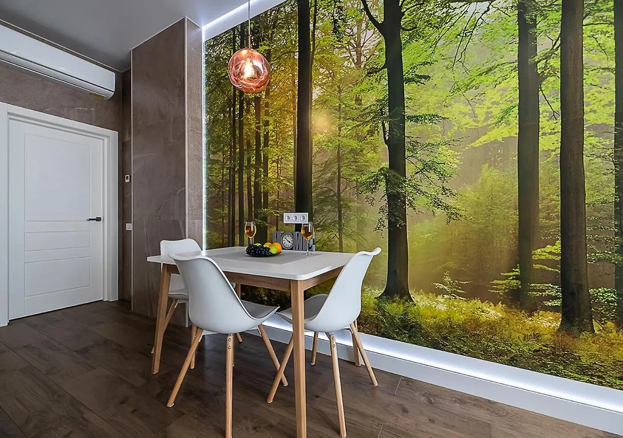 Apartmán Дизайнерські Апартаменти На Оболоні В Жк Smart Plaza Obolon Біля Станції Метро Мінська Kyjev Ukrajina