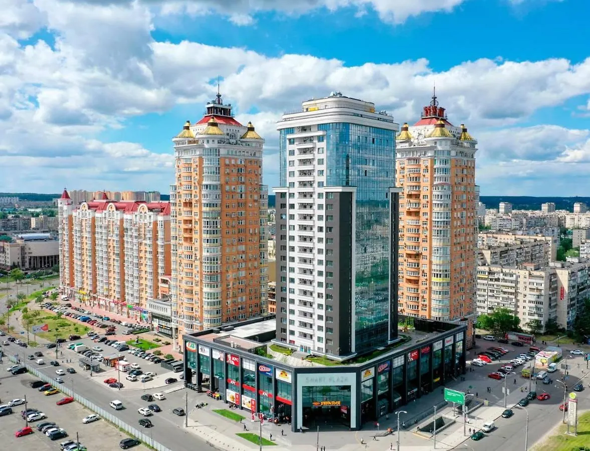 Дизайнерская квартира на Оболони в новом доме ЖК Smart Plaza Obolon Киев Апартаменты